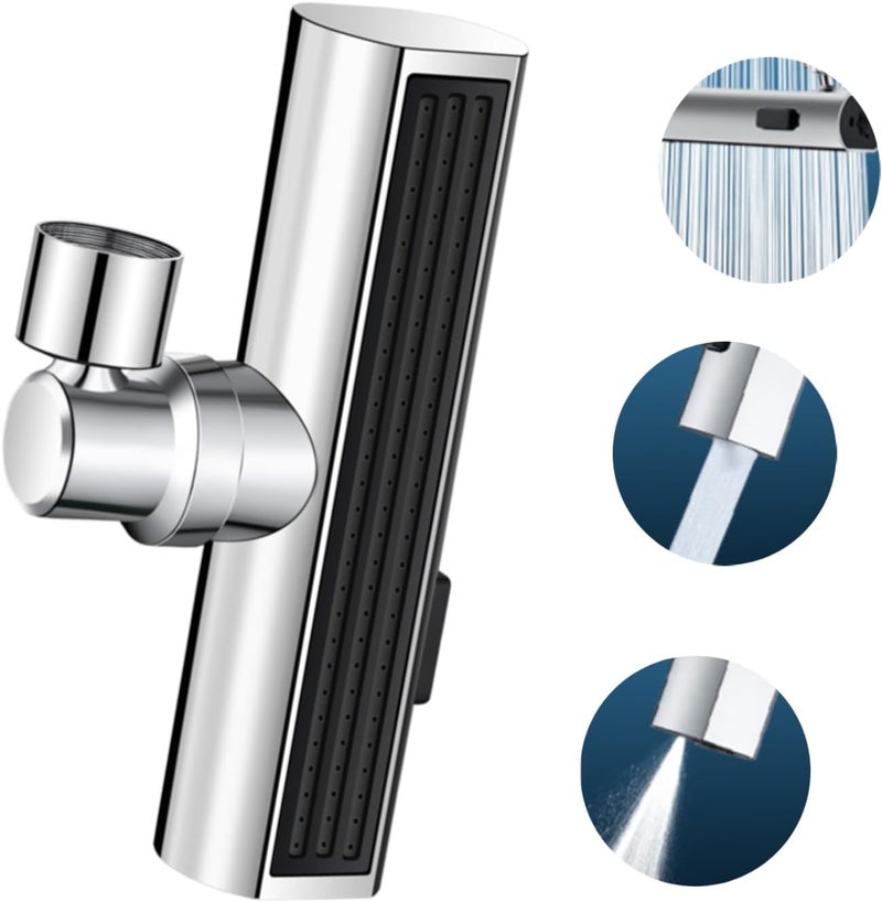 SIMSIN Kitchen Faucet Head Replacement, 3-Function Kitchen Faucet Sprayer Head , 360° Swivel Anti -Splash Faucet Spray Nozzle, M22 Female Thread Spray Head for Kitchen Faucet - Image 2