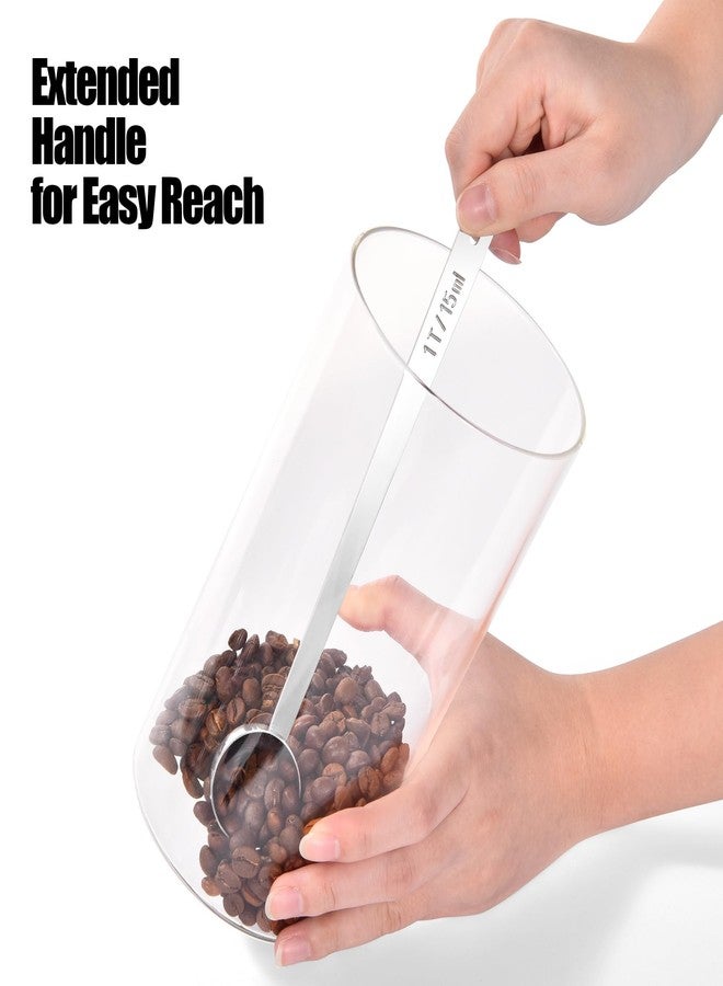 Doosu 18/8 Stainless Steel Coffee Scoop, Doosu Food-Grade Metal Measuring Spoon with 6.9in Long Handle, Tablespoon Scooper for Coffee Beans, Ground Coffee, Espresso, Protein Powders, Tea, Sugar (1 Tbsp) - Image 5