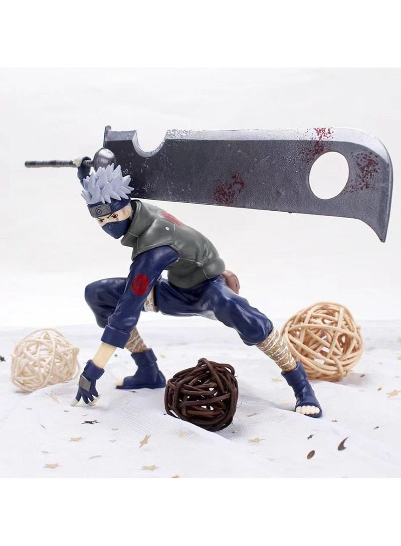 Naruto Anbu Sword Kakashi Handmade Figurine Model Doll Car Decoration - Image 1