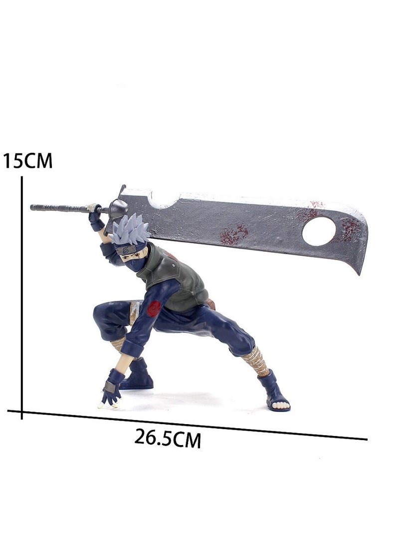 Naruto Anbu Sword Kakashi Handmade Figurine Model Doll Car Decoration - Image 2