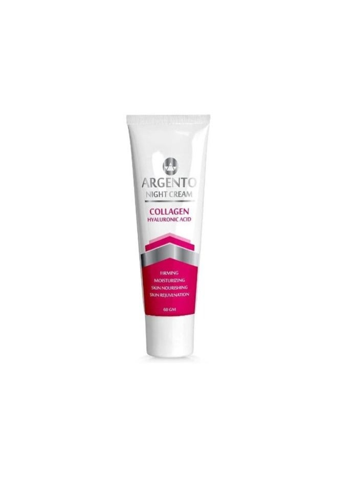 ARGENTO Night Cream Collagen & Hyaluronic Acid 60gm  - Image 1