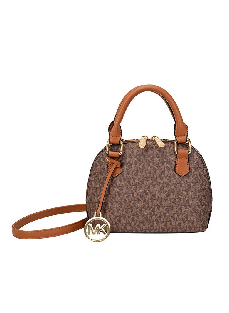 MK New Women's Fashion Texture MK Letter Medium Capacity Handbag Shoulder Bag - Image 1