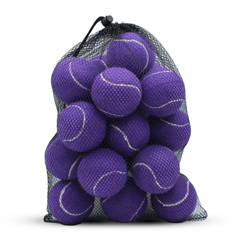 SHYUJAJIE Tennis Balls 20 Pack Training Tennis BallsHigh Elasticity Practice Tennis for Beginner Exercise Playing Balls for Pet Dog Purple - Image 2