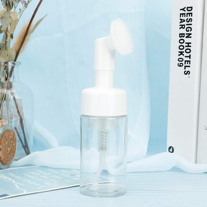 ويوبلز زجاجة فارغة، زجاجة رغوة محمولة، عبوة رغوة قابلة لإعادة التعبئة، زجاجة تخزين عينات، حجم سفر صغير، 100 مل (أبيض (رأس فرشاة)) - Image 4