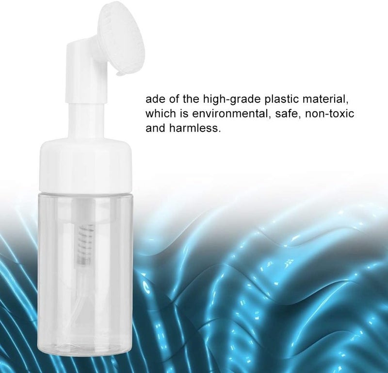 ويوبلز زجاجة فارغة، زجاجة رغوة محمولة، عبوة رغوة قابلة لإعادة التعبئة، زجاجة تخزين عينات، حجم سفر صغير، 100 مل (أبيض (رأس فرشاة)) - Image 2