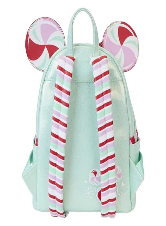 Loungefly Disney Minnie Holiday Peppermint Ornaments Mini Backpack - Image 3
