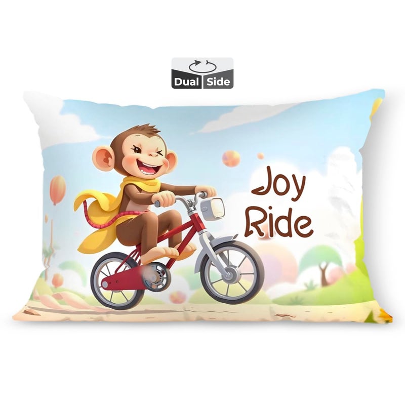 Brizberry ® Kids Pillow Cushion with Super Soft Fabric | Animal & Cartoon Prints | 12x18 inches (Design 26) - Image 1