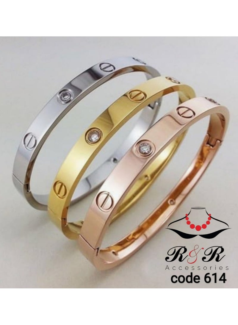 R&R Tricble bracelet set with steel -porke - Image 1