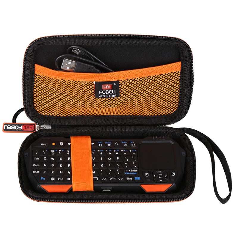 FBLFOBELI EVA Hard Carrying Case Compatible with Fosmon Mini Bluetooth Keyboard QWERTY Keypad, Portable Travel Storage Bag (Case Only) - Image 2