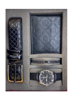 Generic Men’s Luxury Gift Set - Watch, Wallet, Belt & Bracelet in Elegant Box - Perfect for Birthdays, Anniversaries, and Special Occasions 