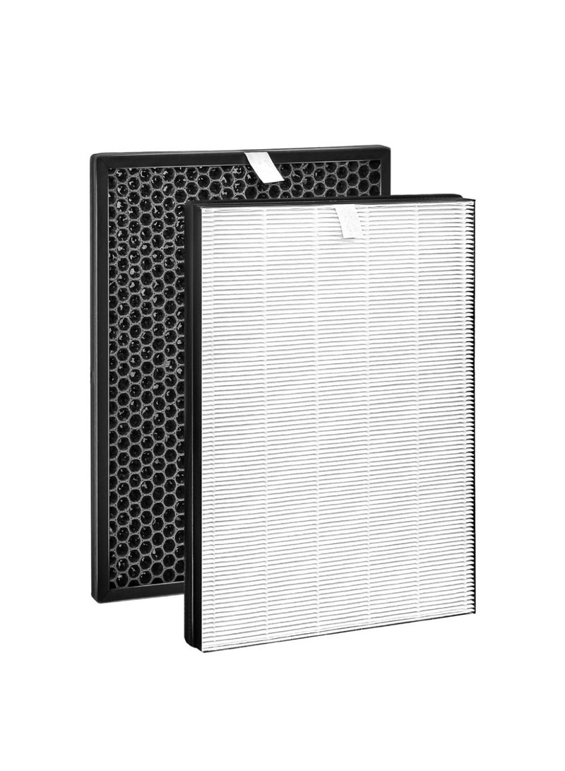 2 Pcs FY1413/40 Active Carbon & FY1410/40 HEPA Replacement Filter Set Compatible with Phil-lips Purifier Series 1000 1000i, Replace AC1214 AC1215 AC1217 AC2729  - Image 1