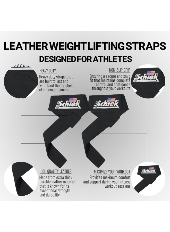 Schiek  Model 1000LLS  Leather Lifting Strap Black - Image 2