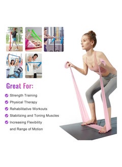 SKY-TOUCH Latex Resistance Exercise Band 5Pcsexercise Bands For Physiotherapy, Strength Training & Fitness Workouts, Pilates, Stretching And Yoga Physical Therapy Fitness  - Image 4