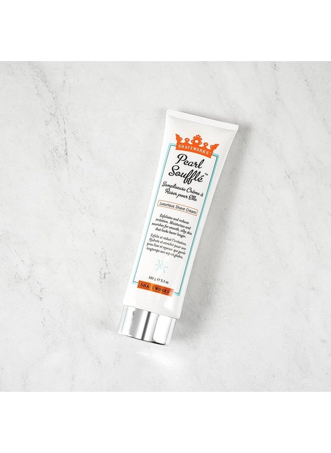 shaveworks - Pearl Soufflé Shaving Cream For Women - Soothing, Hydrating Shave Lotion For Legs, Underarms, Bikini Area - Reduces Irritation, Slows Future Hair Growth 5.3 Fl Oz - Image 1
