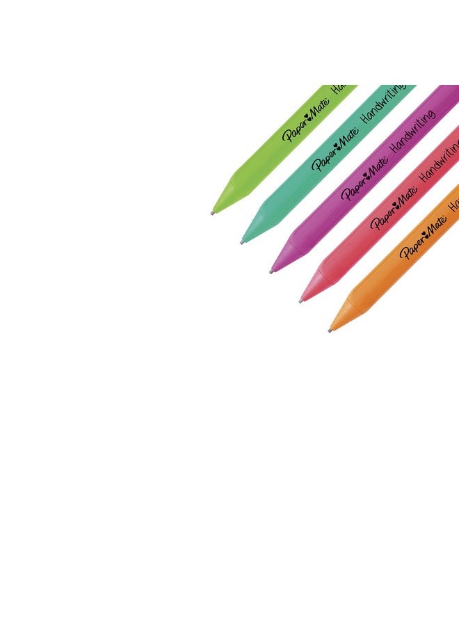 Paper Mate Handwriting Triangular Mechanical Pencil Set With Lead & Eraser Refills, 1.3Mm, School Supplies, Office Supplies, Sketching Pencils, Drafting Pencil, Fun Barrel Colors, 8 Count  - Image 2