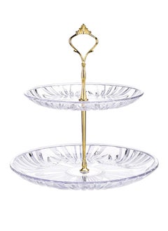 Y&D European Style Two Layer Fruit Dish Clear  - Image 1
