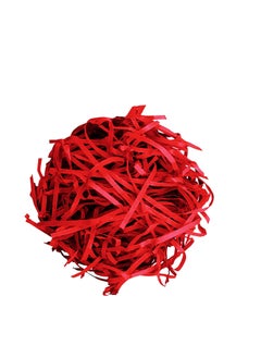 MARKQ Crinkle Cut Shredded Paper Filler for Gift Wrapping Hamper/Basket Filling, Packing Supplies (Red)  - Image 1