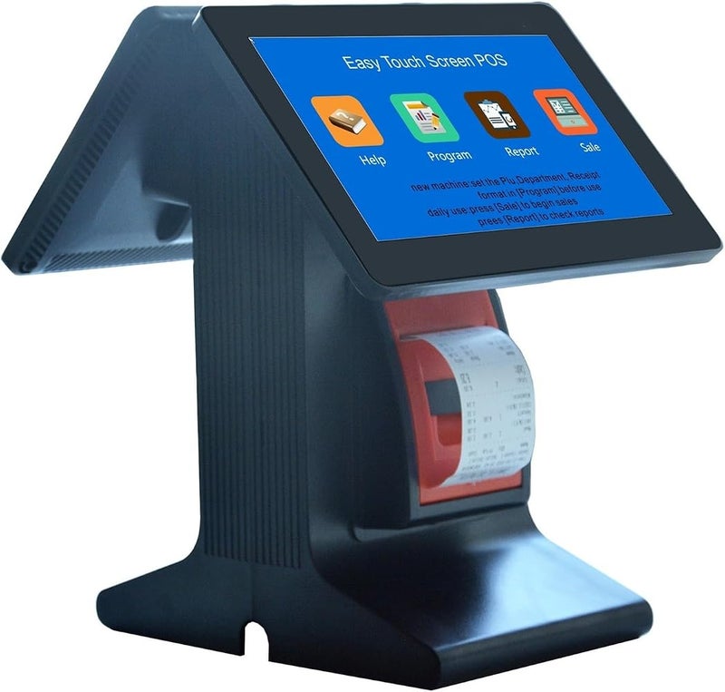 ROOUIO Cash Register, Catering Cash Register, Supermarket Milk Tea 10.1 Inch Printing Touch Screen Cash Register Cash Register Ordering Machine - Image 5