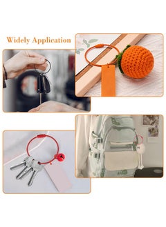 Oubaka 48Pcs Stainless Steel Wire Key Rings 6 Inch Cable Wire Key Chain 1.5Mm Colored Coated Keychains Cable Luggage Tag Cable Loops Connecter For Keyrings, Luggage Tags, Id Tag Keepers(12 Colors)  - Image 4