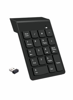 Y&D Wireless Silent Number Pad Portable Numeric Keypad Keyboard with Mini USB Receiver for Laptop Notebook, Desktop PC Computer, Compatible Windows, 10 Million Keystrokes Life，10M Use Distance  - Image 1