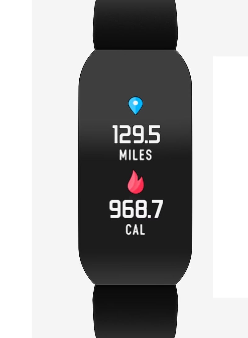 آي تاتش ساعة تتبع النشاط التفاعلية للجنسين من آي تاتش، سوداء بحزام سيليكون - Image 1