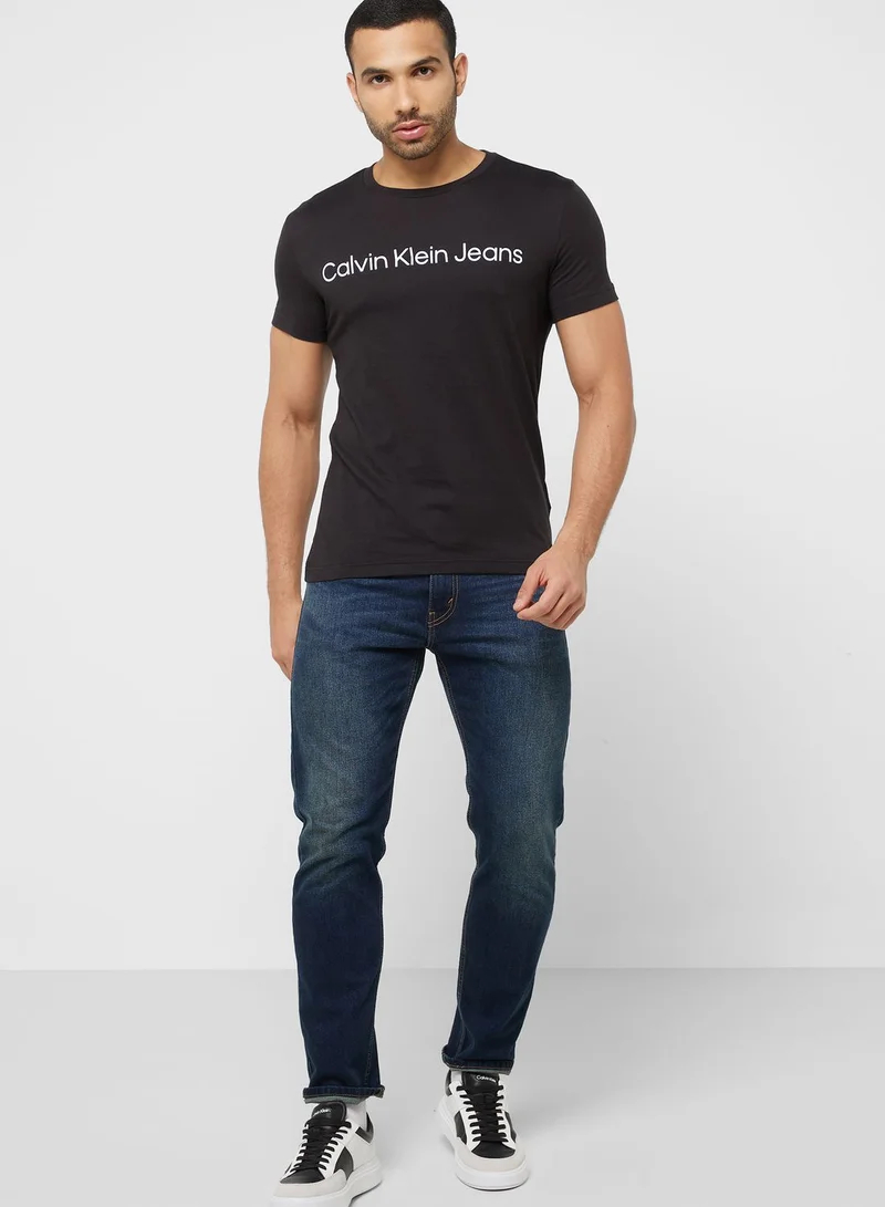 Calvin Klein Jeans Logo Crew Neck T-Shirt
