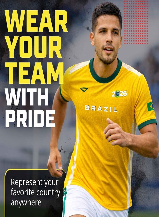 3N2 Brazil Fan Shirt – Breathable Lightweight Soccer Supporter Tee for Game Day, Training & Casual Wear (Unisex) - Medium - Image 2