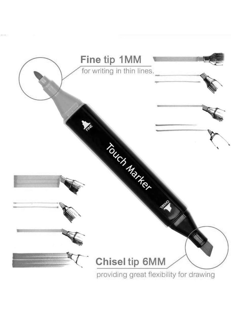 Touch Factor 80-Piece Graphic Marker Pen Multicolour - Image 3