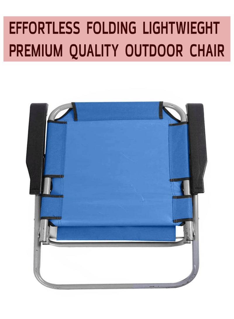 Toshionics Foldable Chair for Indoor and Outdoor Use - Multi-Use Portable, Lightweight and Space-Saving Folding Seat Perfect for Backyard, Garden, Lawn, Patio, Beach, Picnic, Fishing, Travel, Sports, Festival Event - Quick to Set-up and Easy to Carry Collapsible Chair - Image 3