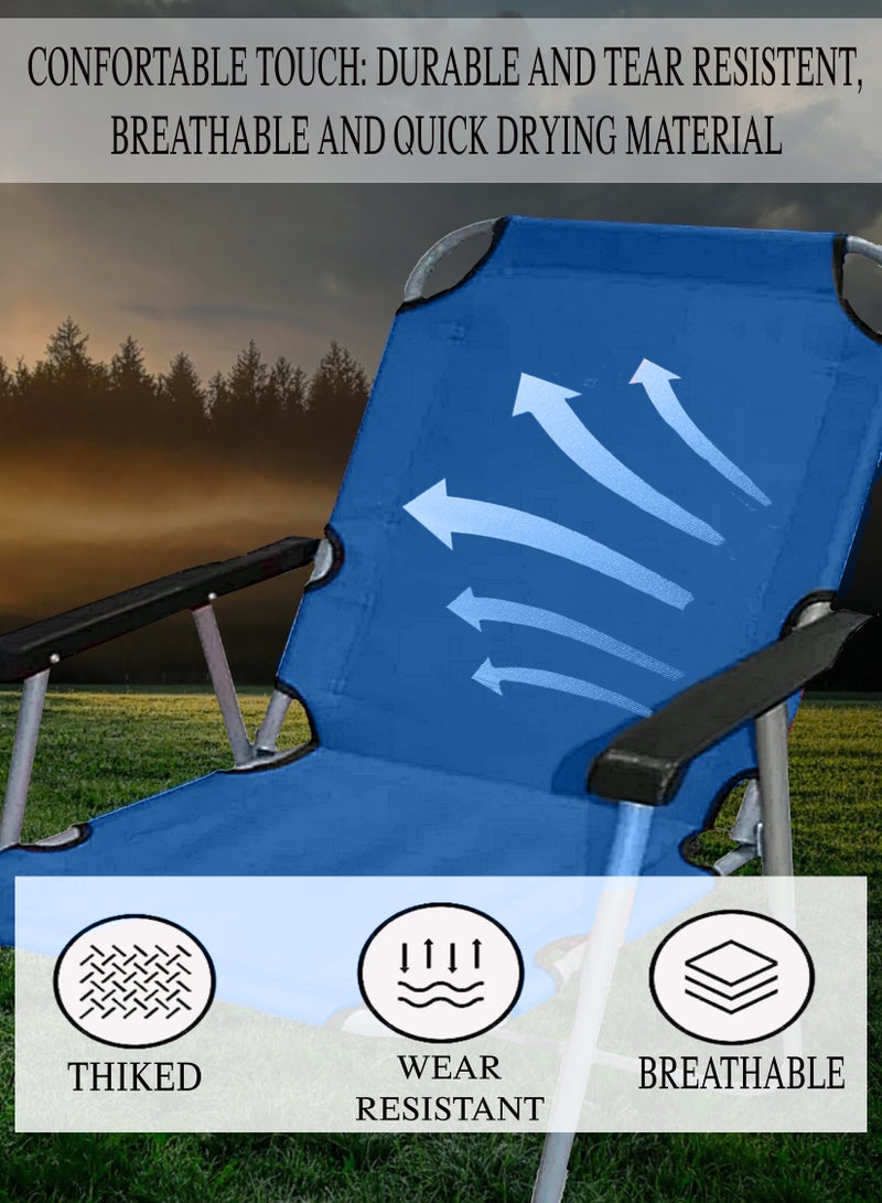 Toshionics Foldable Chair for Indoor and Outdoor Use - Multi-Use Portable, Lightweight and Space-Saving Folding Seat Perfect for Backyard, Garden, Lawn, Patio, Beach, Picnic, Fishing, Travel, Sports, Festival Event - Quick to Set-up and Easy to Carry Collapsible Chair - Image 4