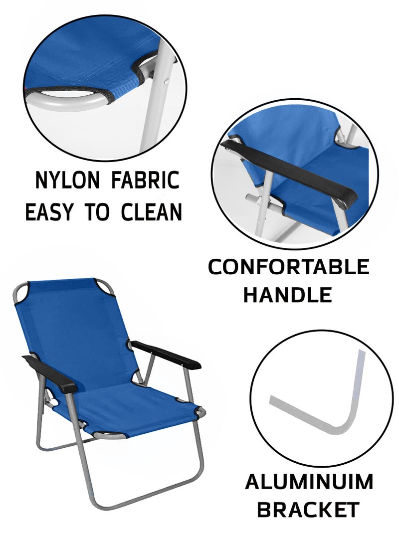 Toshionics Foldable Chair for Indoor and Outdoor Use - Multi-Use Portable, Lightweight and Space-Saving Folding Seat Perfect for Backyard, Garden, Lawn, Patio, Beach, Picnic, Fishing, Travel, Sports, Festival Event - Quick to Set-up and Easy to Carry Collapsible Chair - Image 5
