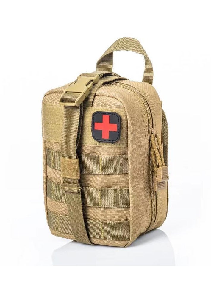 AROAQ First Aid Bag, Tactical Medical Pouch, Waterproof Lightweight  First Aid Kit Medical Bag, Emergency Survival Kit Bag For Hiking Travel Home Emergency Treatment Case, ( Khaki  )  - Image 2