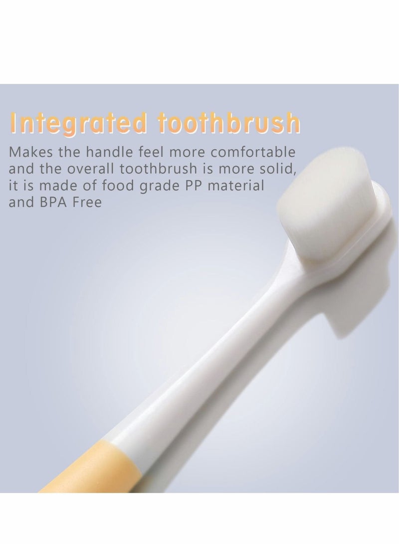 KASTWAVE Toothbrush for Kids, Extra Soft Nano Toothbrush for Toddlers and Children BPA Free Kids Toothbrush with Protective Case for Toddler for 1-3 Years Old - Image 4