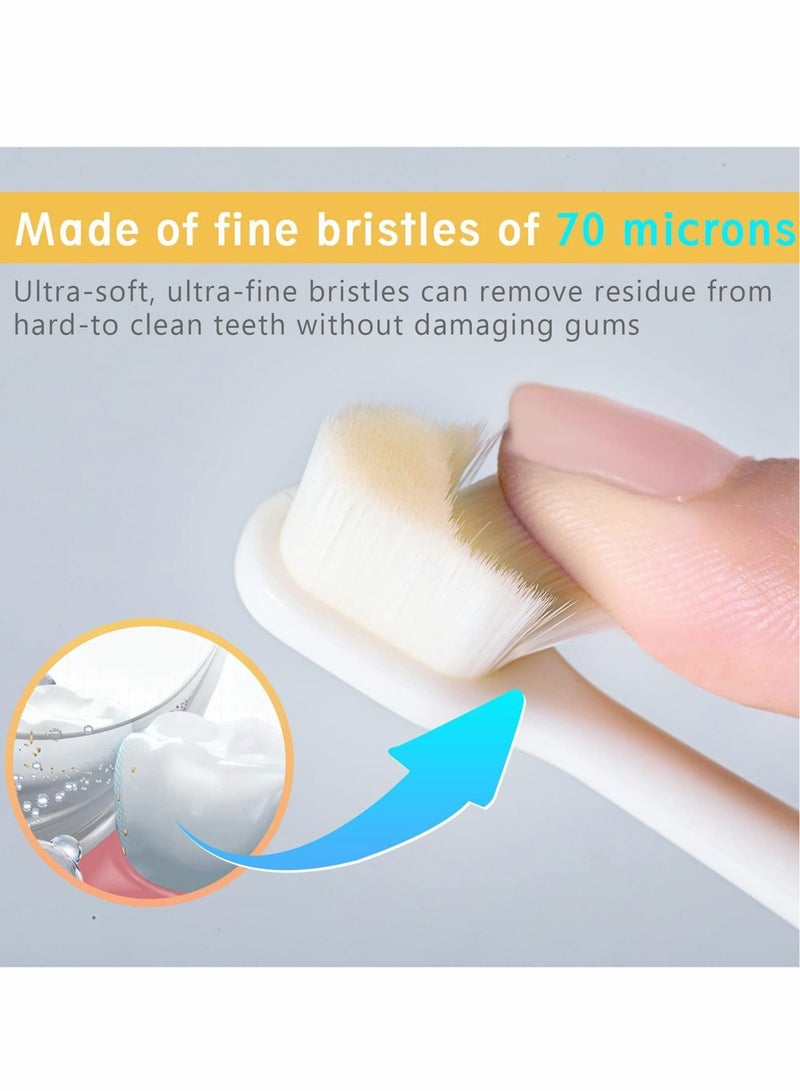 KASTWAVE Toothbrush for Kids, Extra Soft Nano Toothbrush for Toddlers and Children BPA Free Kids Toothbrush with Protective Case for Toddler for 1-3 Years Old - Image 2
