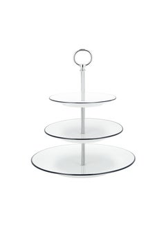 RIO Rio Filete Azul 3 Tiers Cake Stand Blue Rim  - Image 2