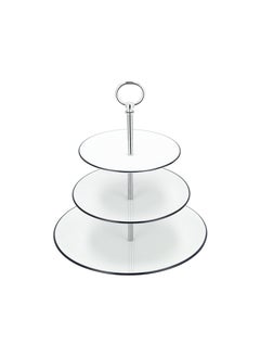 RIO Rio Filete Azul 3 Tiers Cake Stand Blue Rim  - Image 3