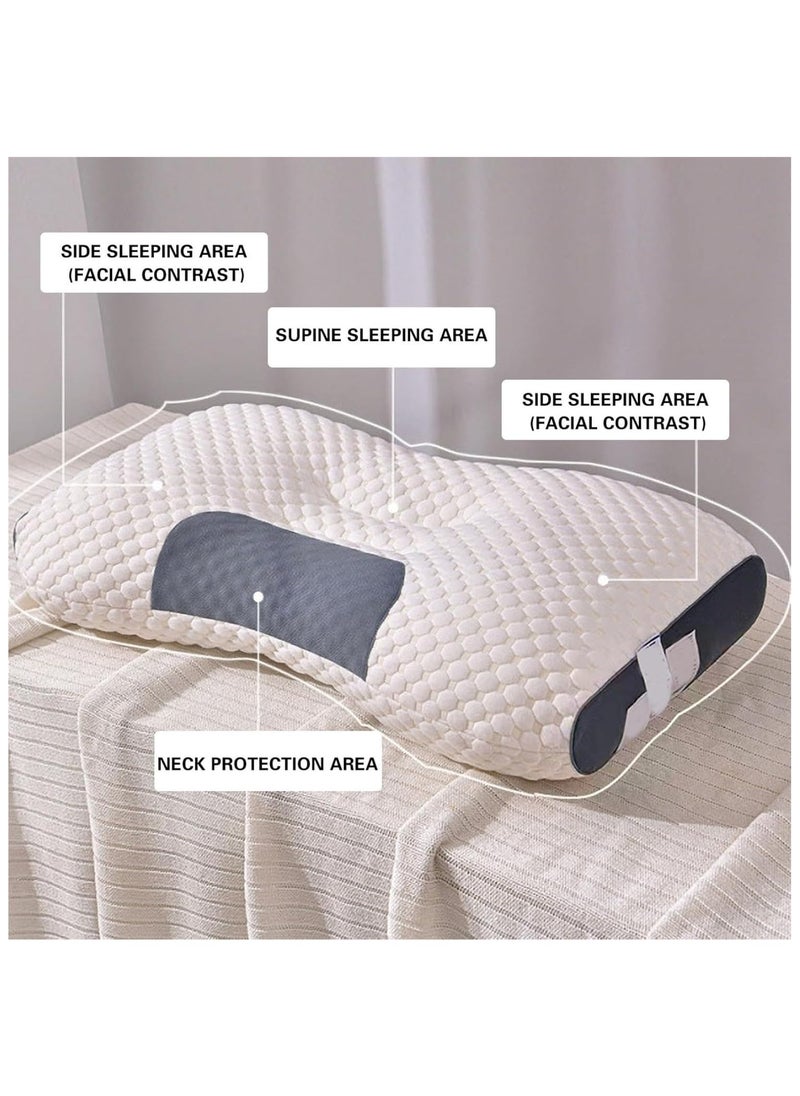 Somerfield - Memory Foam Pillow for Neck Pain, Soft and Non Collapsing Core Protects The Cervical Spine and Helps Sleep, Ergonomic Cervical Pillow, Orthopedic Contour (Standard 29.1x18.9x1.57in) Number of Pieces 01 - Image 1