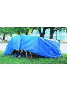 PlantaZee PlantaZee 15FT X 12FT 120 GSM Blue Super Heavy Duty Tarpaulin Tirpal Tadpatri Tharpai Thadika WaterproofTechnology1 No  - Image 4