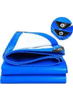 PlantaZee PlantaZee 15FT X 12FT 120 GSM Blue Super Heavy Duty Tarpaulin Tirpal Tadpatri Tharpai Thadika WaterproofTechnology1 No  - Image 5