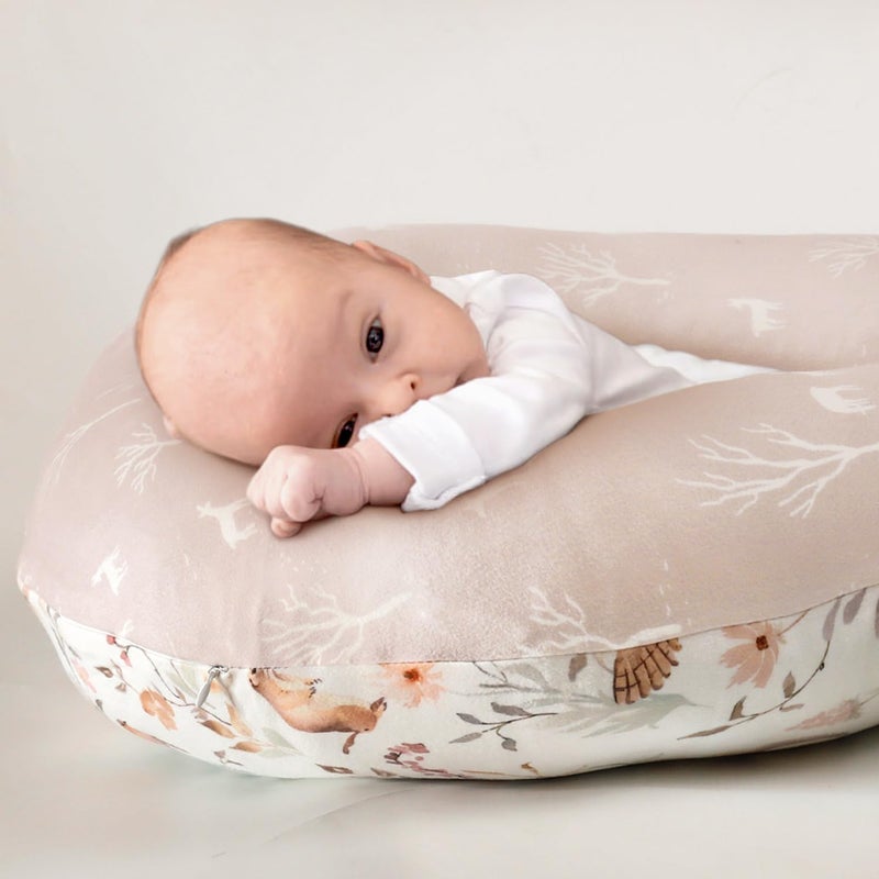 GRSSDER Nursing Pillow Cover, Stretchy Soft Minky Fabric Covers, Fit Most Nursing Support Pillows for Breastfeeding, Comfortable Safe Pillow Cover, Beautiful Stylish Pattern - Image 5