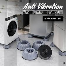 ORZAH Multipurpose Shock Absorber and AntiVibration Noise Reduction Pads for Washing Machine Stand Refrigerator Stand and Bed Pack of 4  - Image 3
