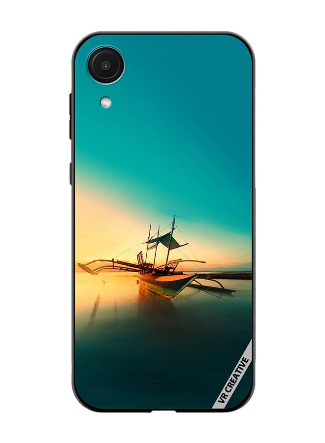 VR CREATIVE Protective Case Cover For Samsung Galaxy A03 Core Boat On A Water Design Multicolour - Image 1