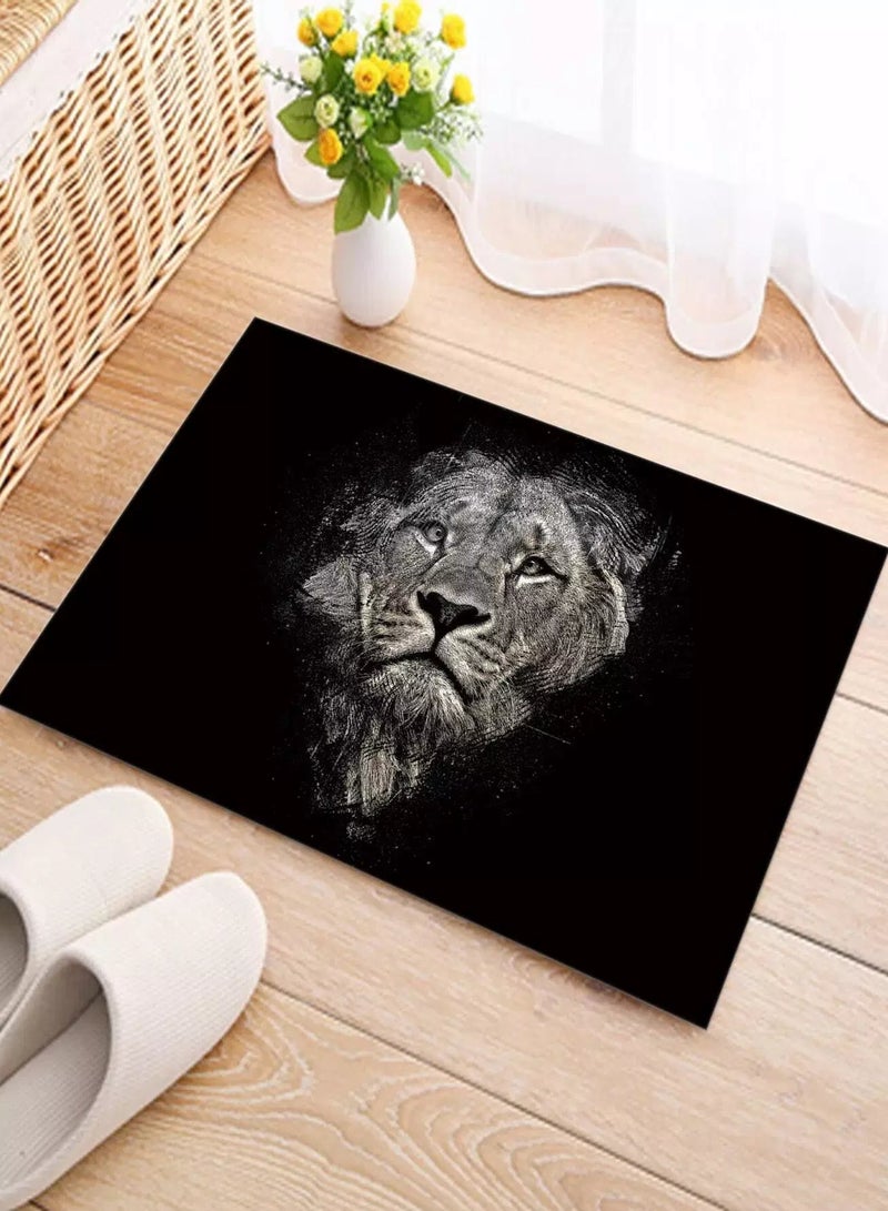 Generic Lion Print Floor Mat  - Image 2