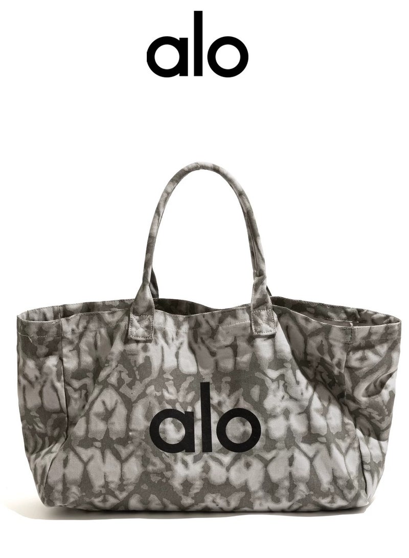 Alo Yoga Alo Yoga Bag, Single-shoulder Canvas Bag for both Men and Women, Large-capacity Shopping bag  - Image 4