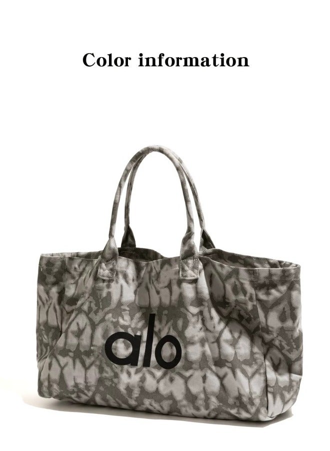 Alo Yoga Alo Yoga Bag, Single-shoulder Canvas Bag for both Men and Women, Large-capacity Shopping bag  - Image 3