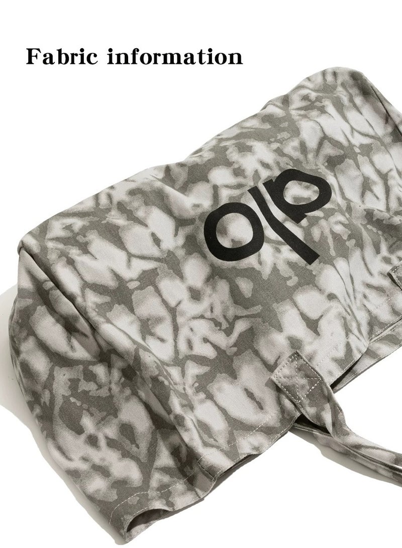 Alo Yoga Alo Yoga Bag, Single-shoulder Canvas Bag for both Men and Women, Large-capacity Shopping bag  - Image 5
