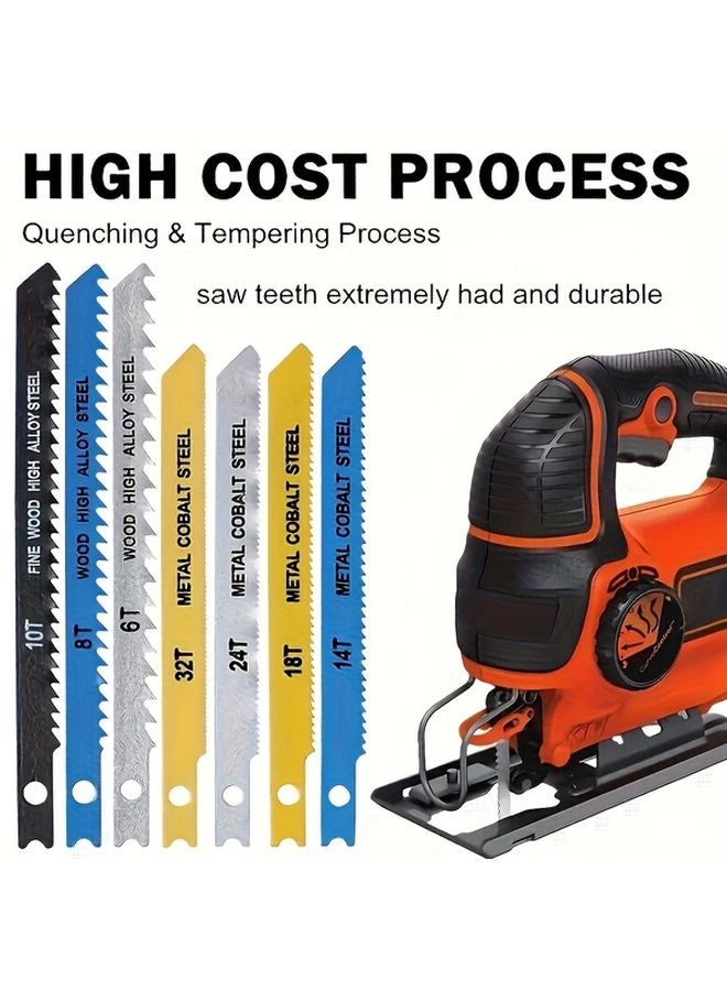 30 قطعة من شفرات منشار الجنزير من الصلب الكربوني، ذو شكل U، لقطع الخشب والمعدن والبلاستيك - Image 5