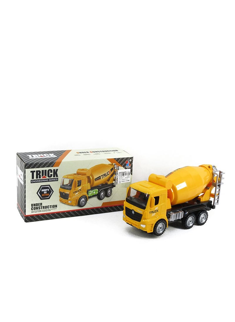 Rally Small Cement Mixer Truck Toy Push Light Sound  - Image 1
