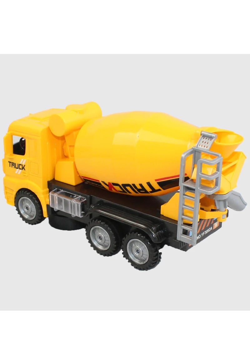 Rally Small Cement Mixer Truck Toy Push Light Sound  - Image 3