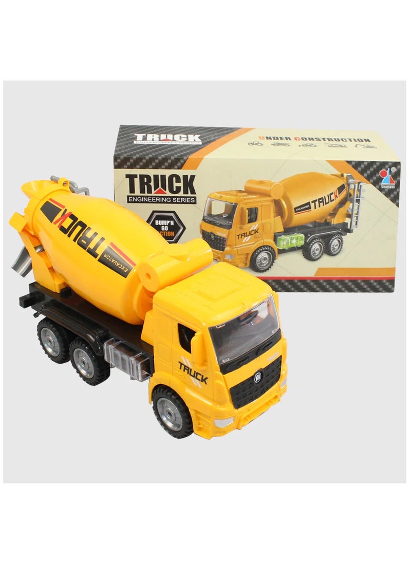 Rally Small Cement Mixer Truck Toy Push Light Sound  - Image 4